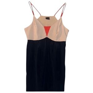 Sparkle & Fade Navy and Beige Dress